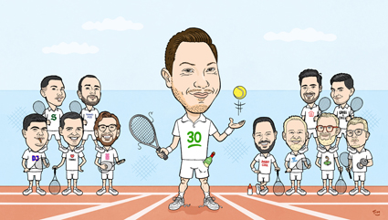 Karikatur zeichnen lassen als Geschenk zum Vereinsjubiläum