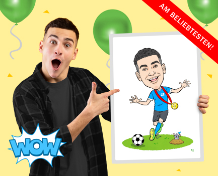 Karikatur zeichnen lassen als Geschenkidee zum Geburtstag