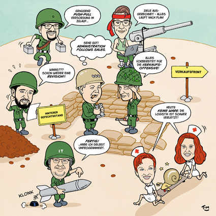Karikatur Geschenk zur Pensionierung